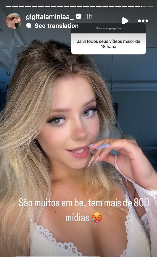 Giovanna Talamini rebolando sem calcinha